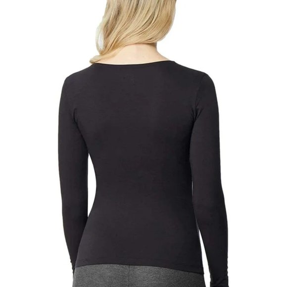 32 Degrees Women's 2 Pack Scoop Neck Base Layer Top  - Black- Medium - NWT - Picture 2 of 3